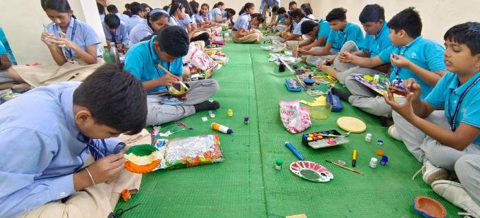 Diya Making, Lantern making and Rangoli making Activity - 2022 - paratwada